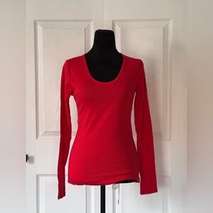 Gap Red Long Sleeve Top